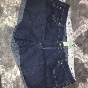 Blue jean shorts